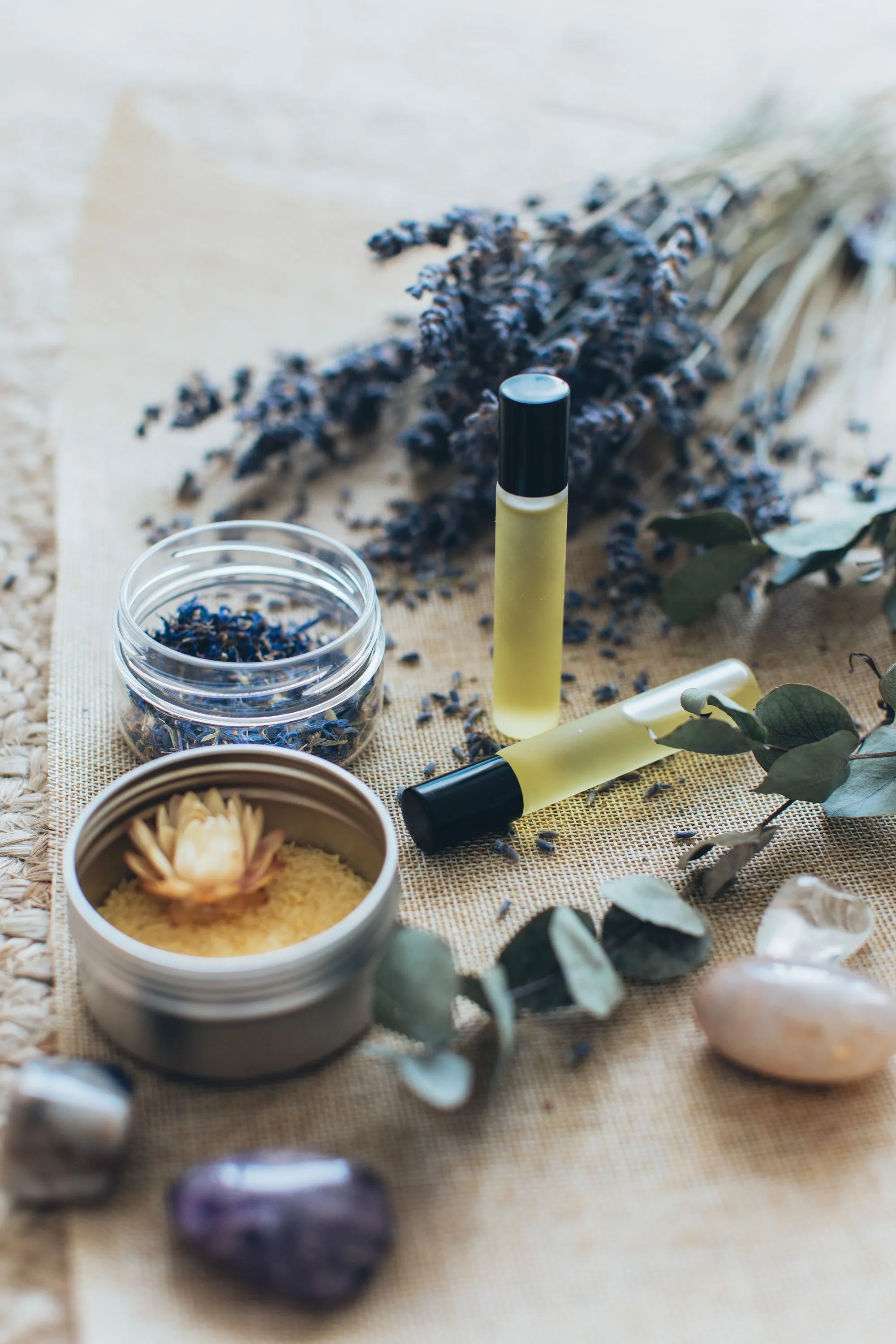 Botanical oils and dried lavender
